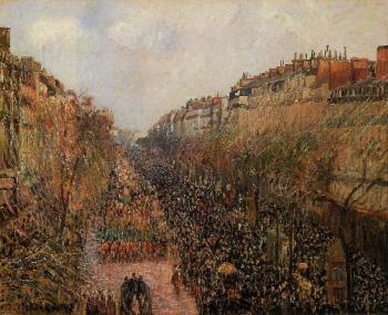Camille Pissarro : Boulevard Montmartre, Mardi-Gras